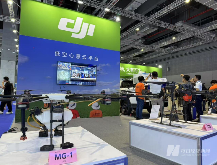 大疆展位 图片来源：每经记者 黄海 摄