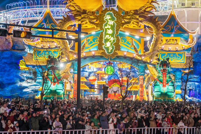 今年春节期间，“平湖山海几千重？”景区接待游客超30万人次。 平湖市委宣传部供图