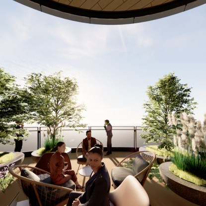 (广州南站ICC首期商业,左为最新施工现场图,其余为效果图)