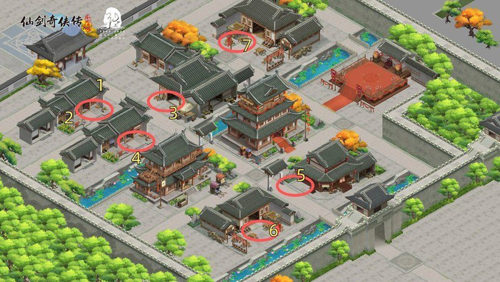 图中展示快速完成任务的路线顺序