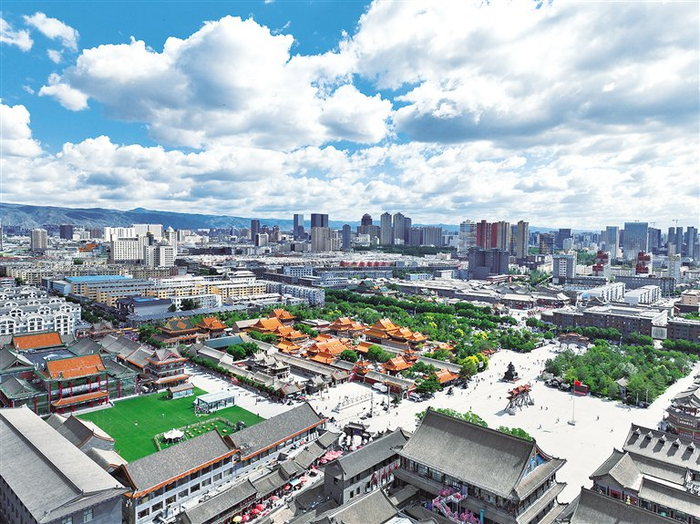 塞上老街旅游休闲街区。（资料图片）