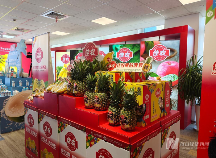 佳农集团在往届进博会上首发的明星单品 图片来源：每经记者 张韵 摄