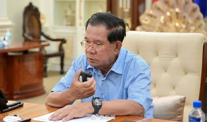 洪森发文怒斥泰媒造谣：我正坐镇指挥反击。（图：洪森脸书）