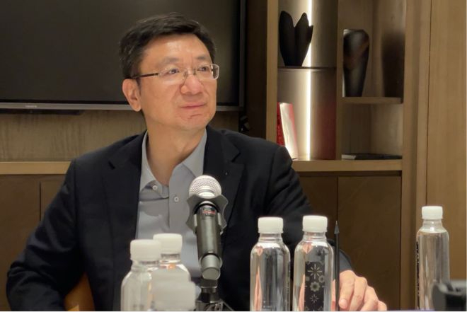 阶跃星辰创始人、CEO姜大昕。     澎湃新闻记者 秦盛 摄