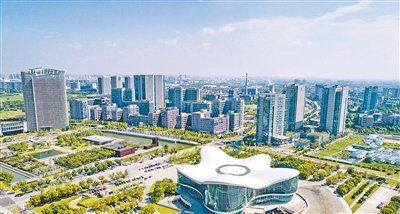 　　无锡高新区科技商务中心、科技交流中心俯瞰。