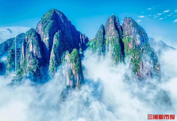 莽山五指峰景区全景图。景区供图