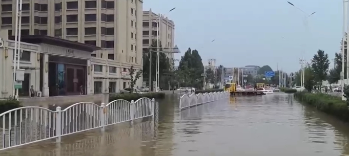 暴雨后的河北涿州 图源：新闻截图