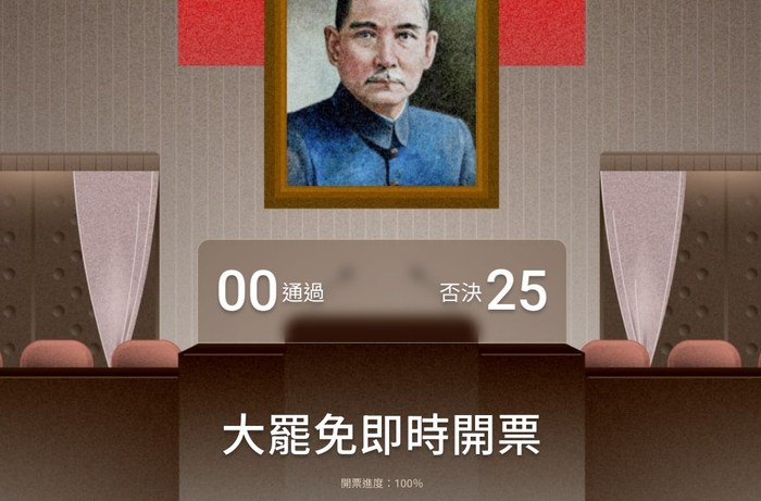 “大罢免”行动大失败。（台媒报道截图）