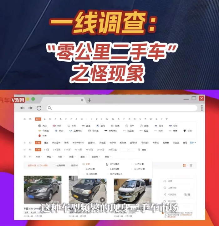 图/零公里二手车怪象