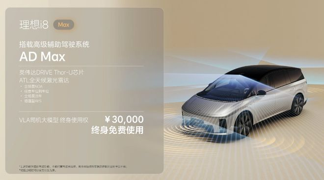 ▲理想i8 Max和Ultra版搭载了英伟达Thor-U芯片