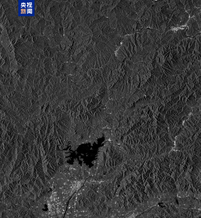 △河北承德市滦平县环境二号06星灾后图像（2025年7月28日07时05分采集）