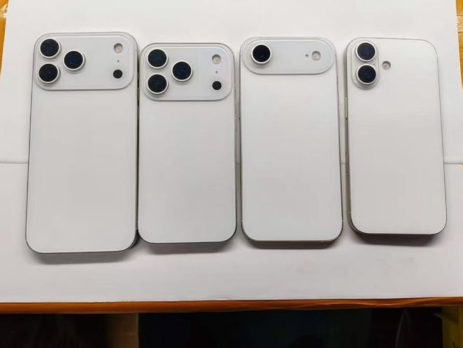 ▲ 此前曝光的 iPhone 17 Pro 全系列机模