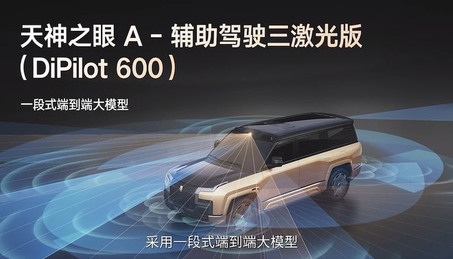 ▲比亚迪仰望U8L搭载天神之眼-A辅助驾驶三激光版