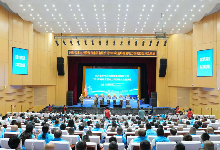图为迎峰度夏电力保供综合应急演练现场
