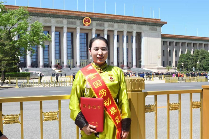 　郭丽丽获得全国劳动模范荣誉称号。（资料图）