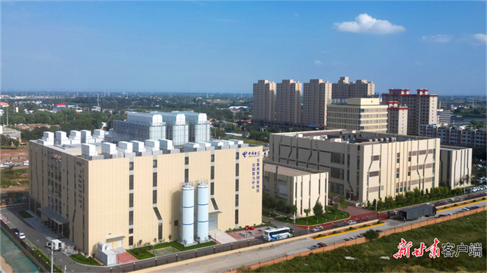 庆阳“东数西算”产业园资源调度区。新甘肃·甘肃日报通讯员 冯喜斌摄