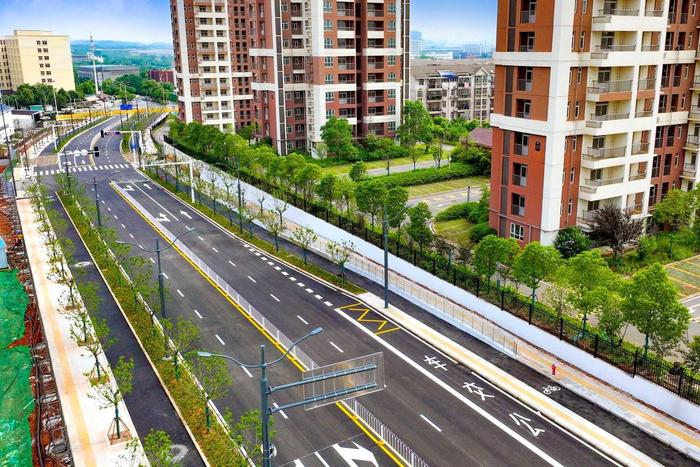中芯二路。通讯员供图