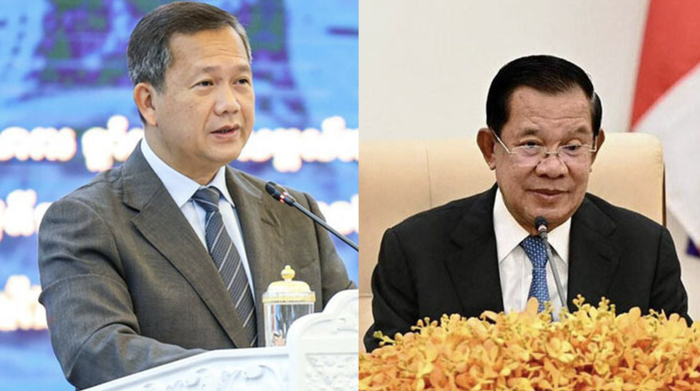 ▲洪玛奈（左）和洪森