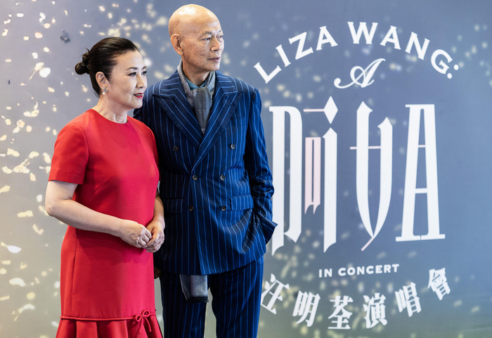 汪明荃与罗家英 图据视觉中国  