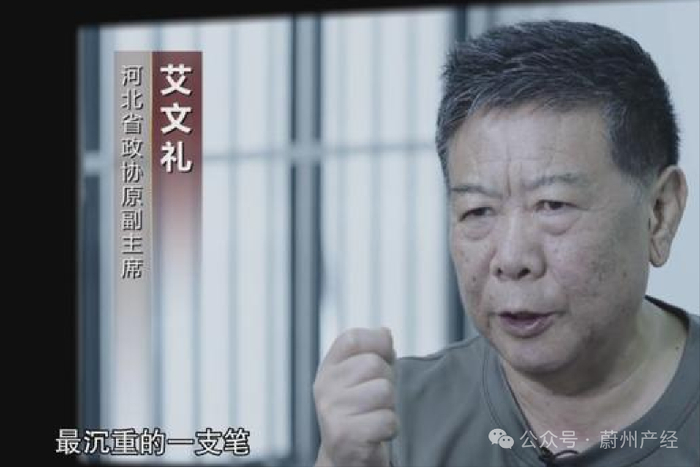 图|双规后的艾文礼接受采访（视频资料）