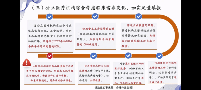 医疗机构需如实足量填报 图片来源：直播截图