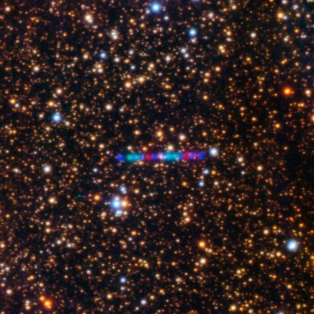 北双子望远镜观测到的3I/ATLAS 图片来源：国际双子星天文台
