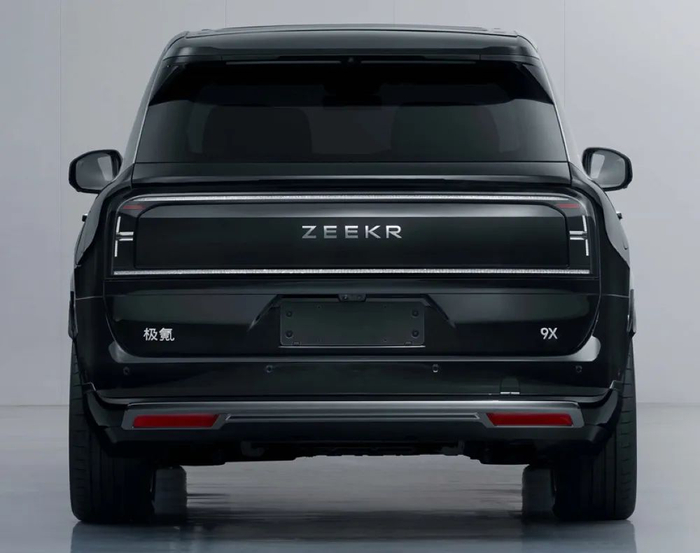 ▲极氪9X尾部