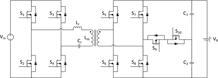 图2 带次级电压倍增器电路的全桥LLC拓扑