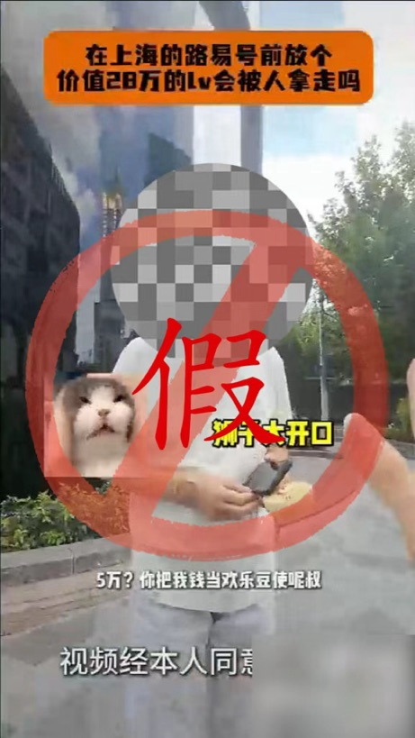 　　虚假视频截图