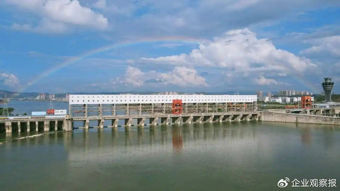 ▲广西公司长洲水电公司大坝。