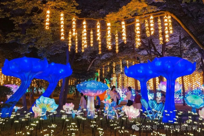 灯会打造沉浸式夜游体验。姜庆伟 摄