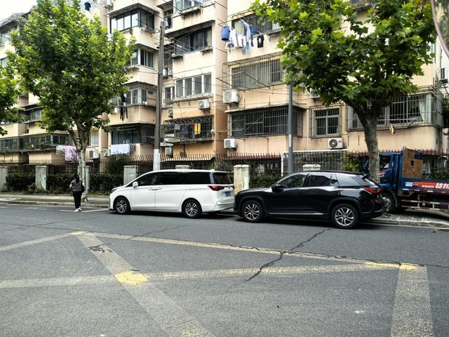 浏河路上的智慧停车位没人停，停车位外却停着车 张依文 摄