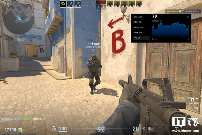 部分场景下，帧率甚至会达到 70FPS 之上，并保持一段时间