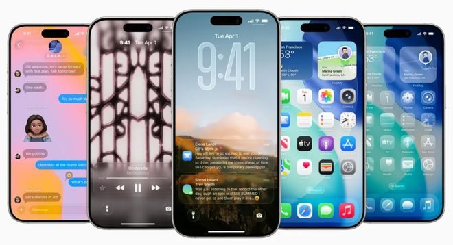 ▲iOS 26（图源：彭博社）