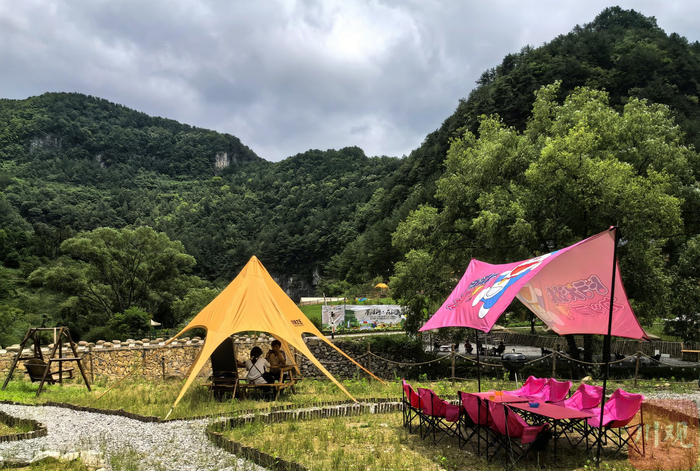曾家山吊滩河景区。广元观察 杨鸿波 摄