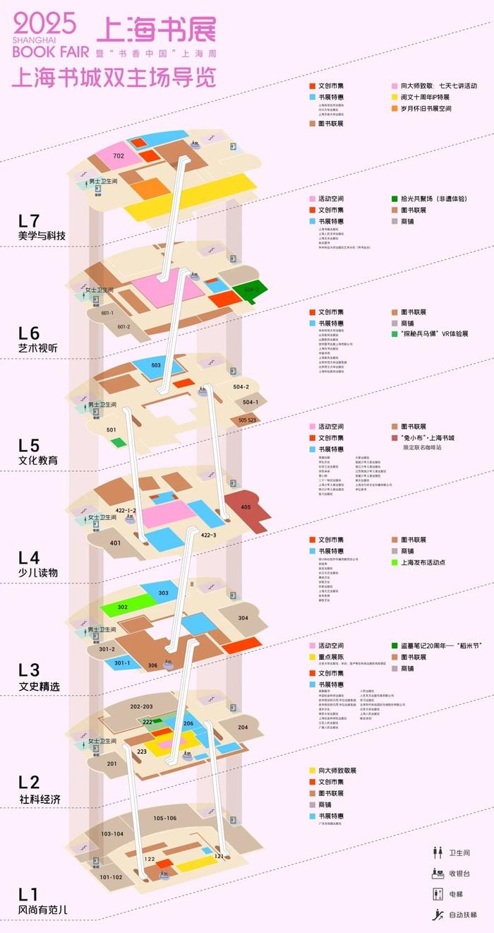   上海书展上海书城导览图