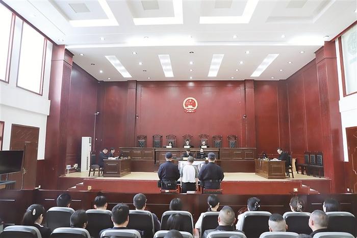 图为庭审现场。四川省资阳市安岳县人民法院供图