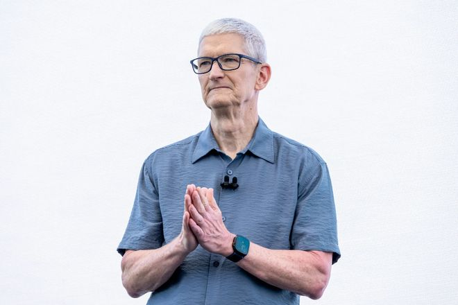▲苹果首席执行官蒂姆·库克（Tim Cook）