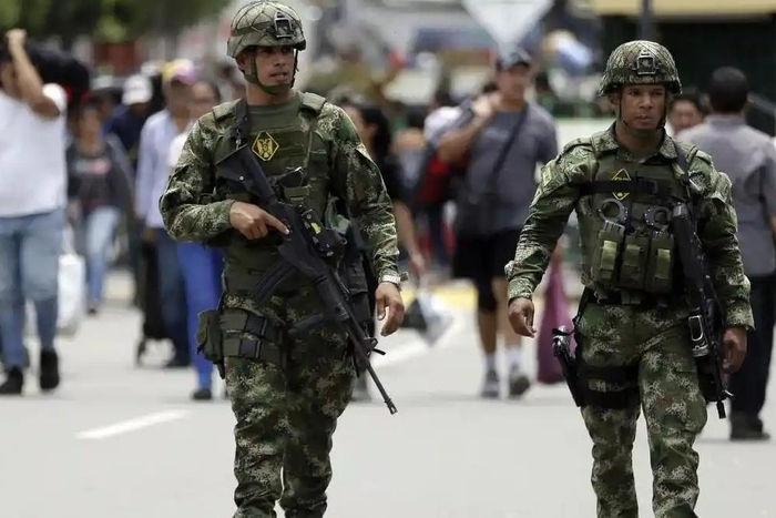 　　△哥伦比亚军人（资料图）