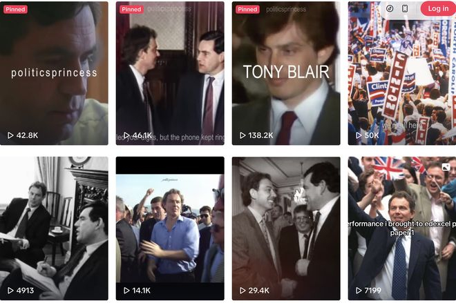  TikTok账号@politicsprincess发布的混剪视频 图源：Tiktok