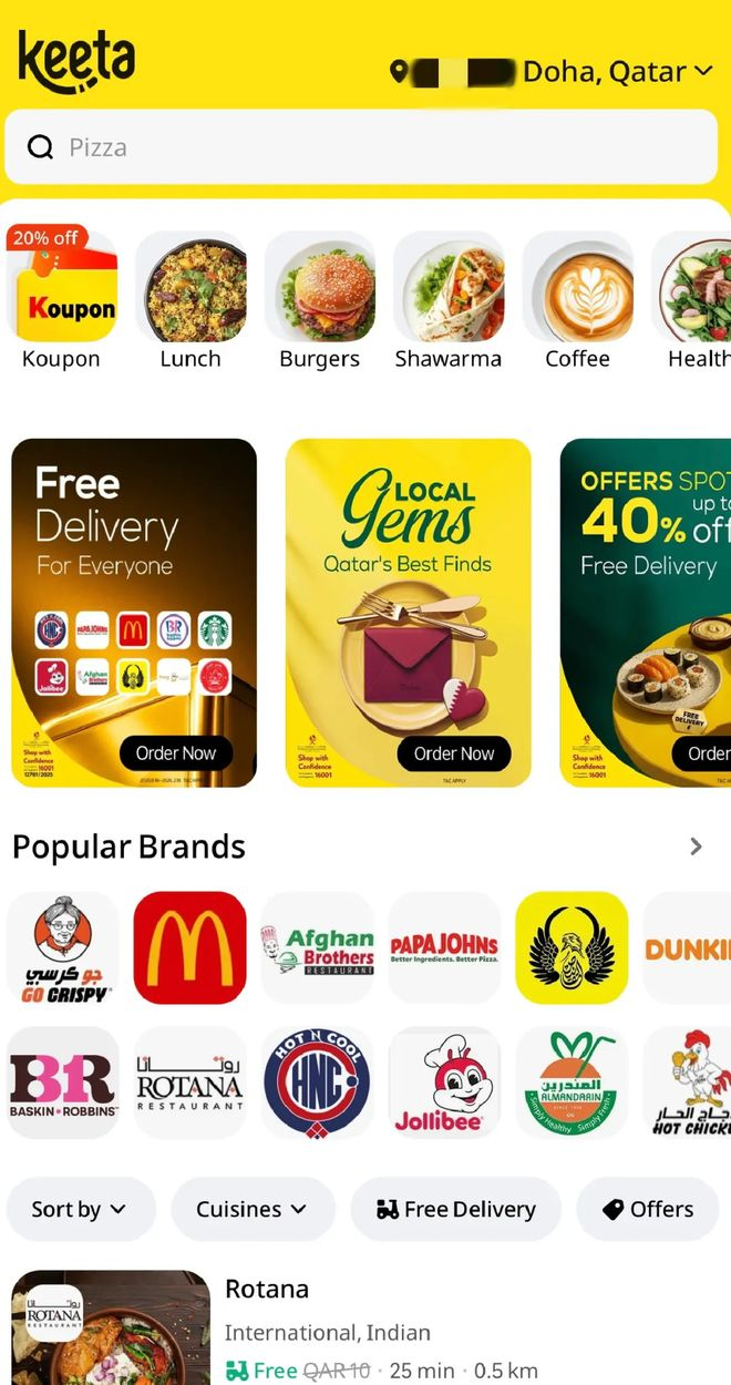 美团外卖国际版Keeta上线卡塔尔，数月后将进军巴西|沙特|中东|星巴克|麦当劳|骑手_手机新浪网