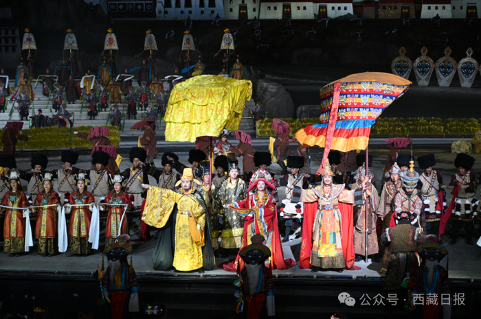 图为大型实景剧《文成公主》演出现场。（资料图）
