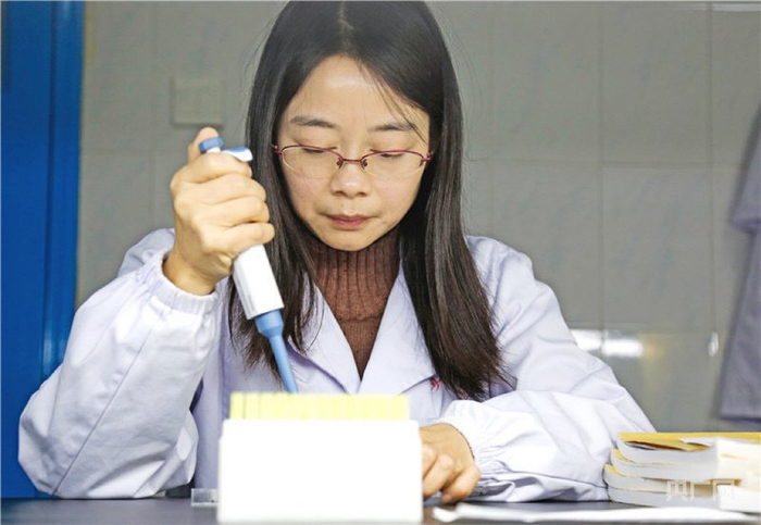 2025全國(guó)“最美醫(yī)生”劉志宏在實(shí)驗(yàn)室（央廣網(wǎng)發(fā) 受訪者供圖）