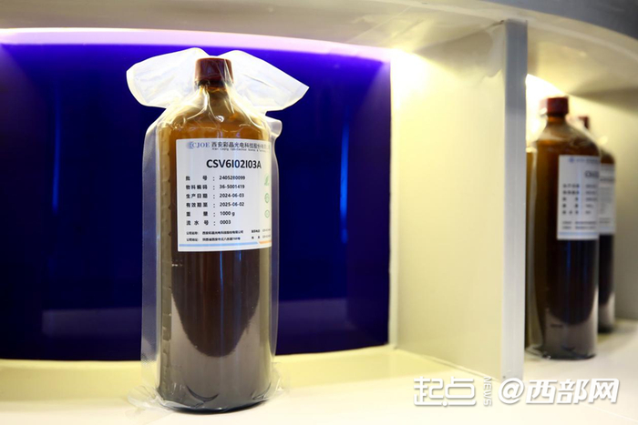 展廳展示的液晶材料