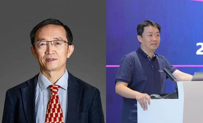 杨广文（左）与薛巍（右）