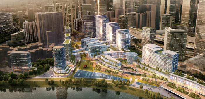 （“过境土地”B1地块效果图；图/罗湖发布）
