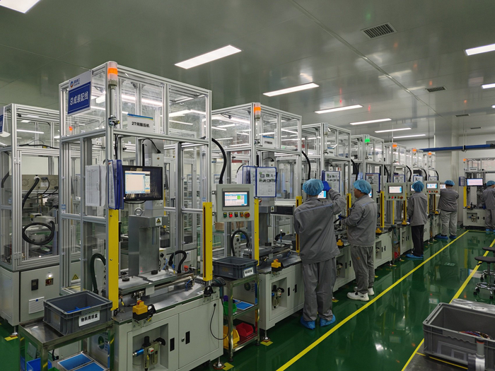 富临精工股份有限公司的生产线一角。