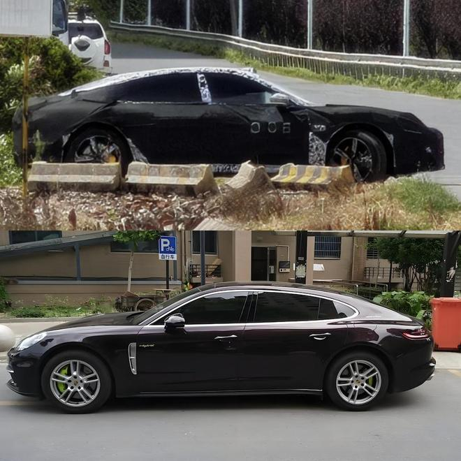 ▲新车（图上）和帕拉梅拉行政加长版（图下）对比