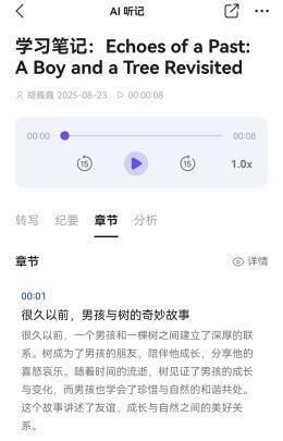 图 | 笔者使用场景化纪要模板功能中的“学习笔记”功能