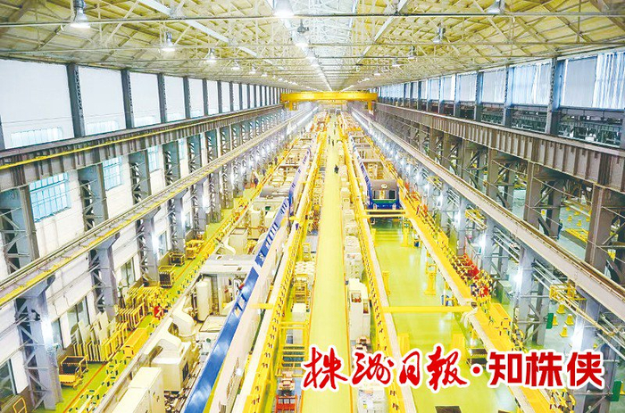 粵漢鐵路株洲總機廠(chǎng)聯(lián)合廠(chǎng)房原址上建成中車(chē)株機公司機車(chē)事業(yè)部。中車(chē)集團供圖